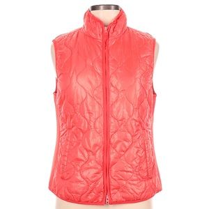 J Crew orange puffer vest size small
